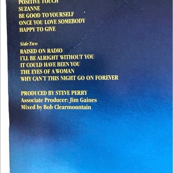 Journey Raised On Radio Vinyl Record Album 1986 Opened W/Sleeve - Picture 4 of 5